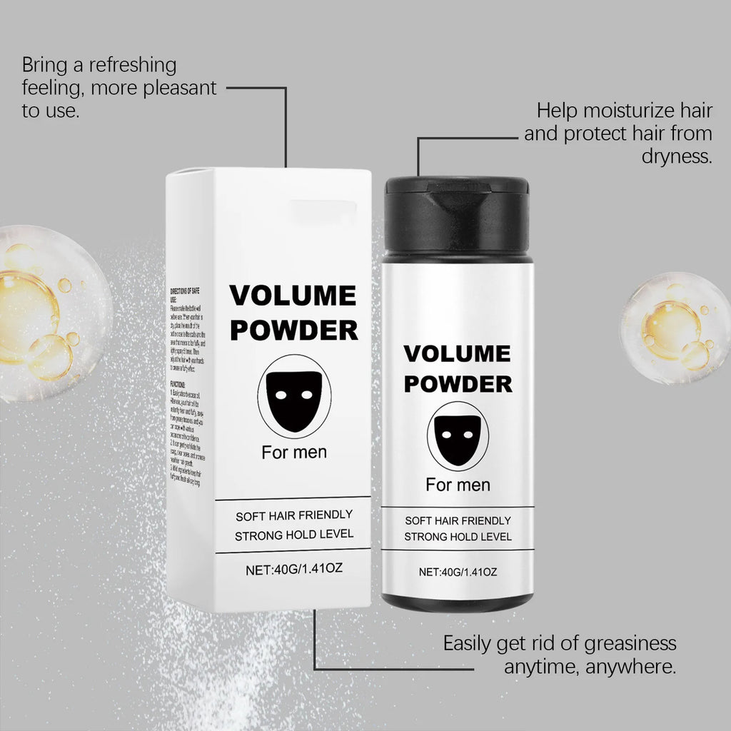 Polvere Volumizzante per Capelli — Effetto Matte, Controllo Sebo e Fissaggio Flessibile