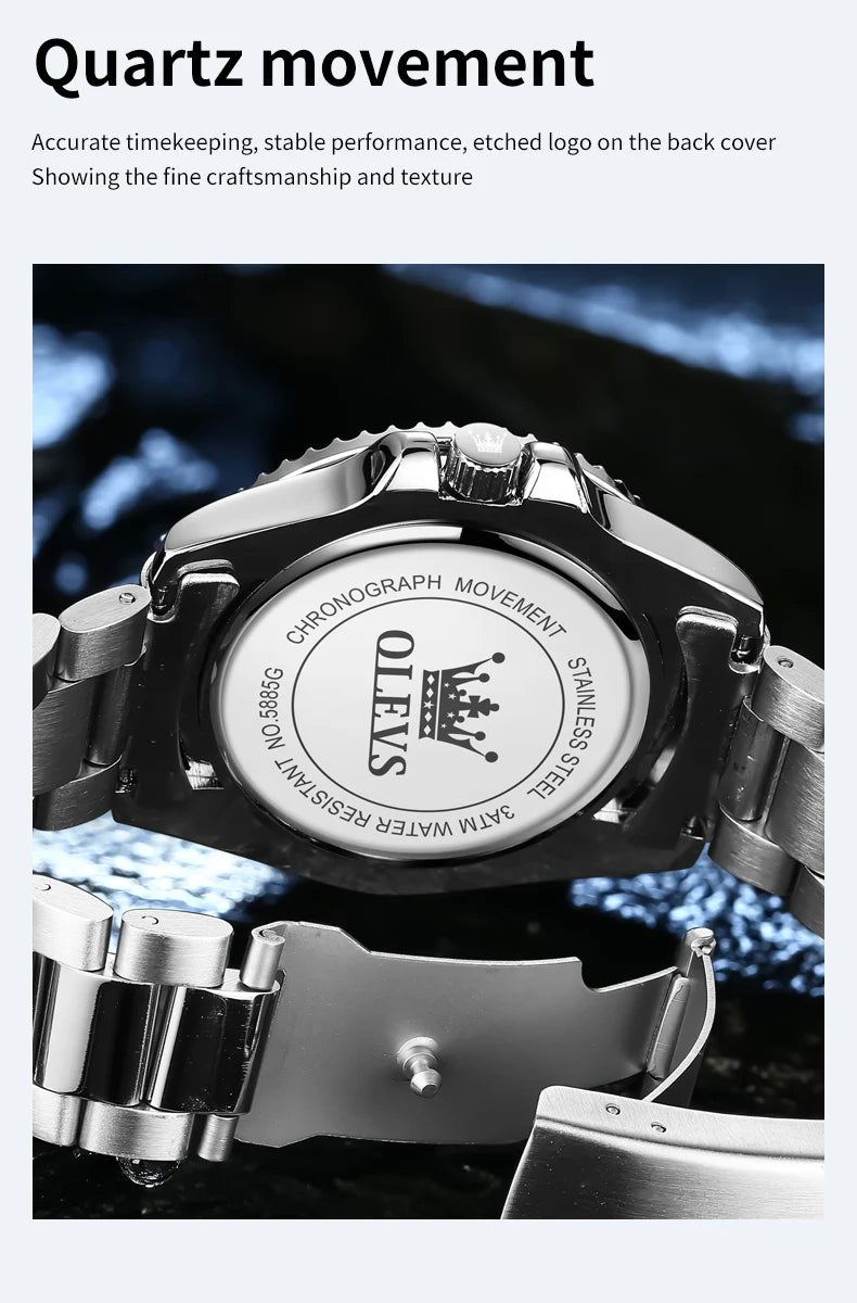 Orologio da Uomo OLEVS – Lusso, Stile e Precisione al Polso