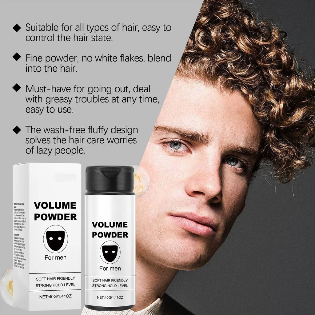 Polvere Volumizzante per Capelli — Effetto Matte, Controllo Sebo e Fissaggio Flessibile