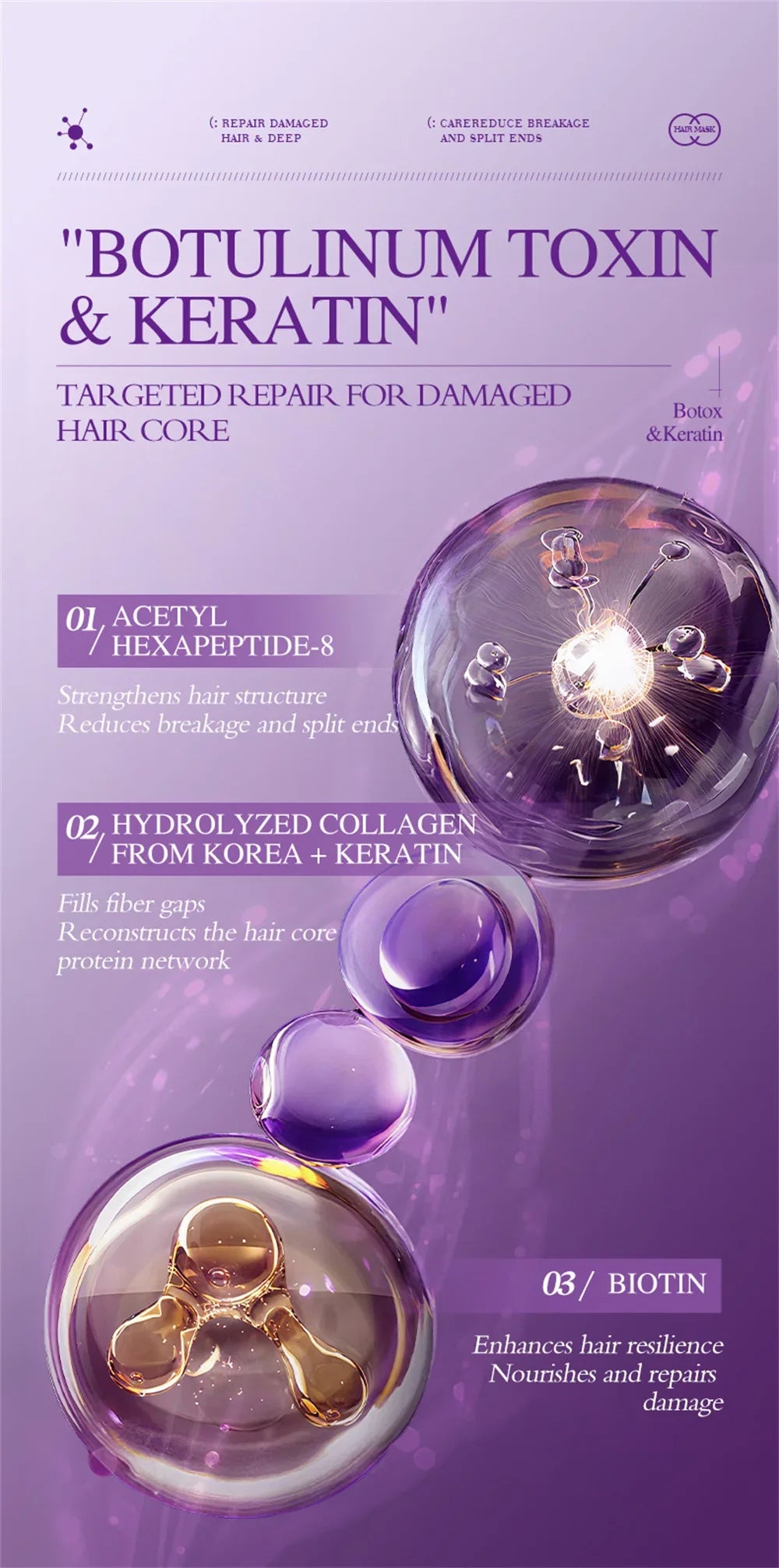 Maschera Capelli alla Cheratina — Riparazione Profonda in 5 Secondi