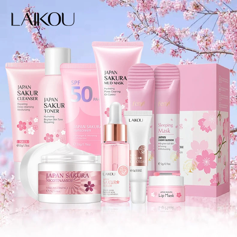 KIT 9 PRODOTTI VISO    "TRATTAMENTO COMPLETO"  ECCELLENTE "SET REGALO"