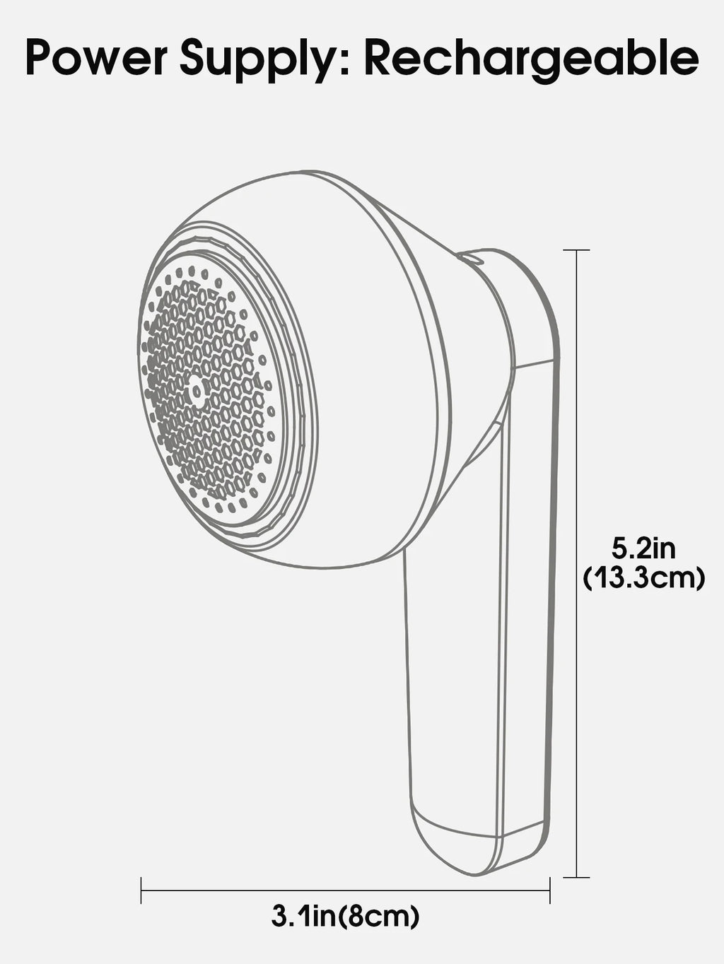 Rimovilucciole Elettrico Ricaricabile – Raschietto per Tessuti con Display Digitale