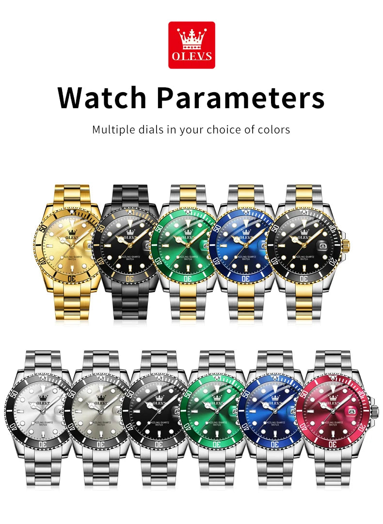 Orologio da Uomo OLEVS – Lusso, Stile e Precisione al Polso
