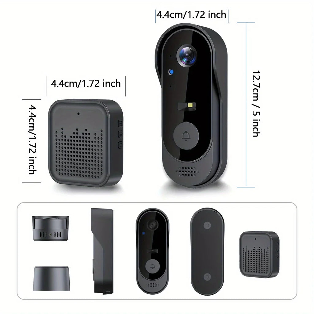 Videocitofono Smart WiFi Tuya – Telecamera HD 1080P, Visione Notturna, Impermeabile