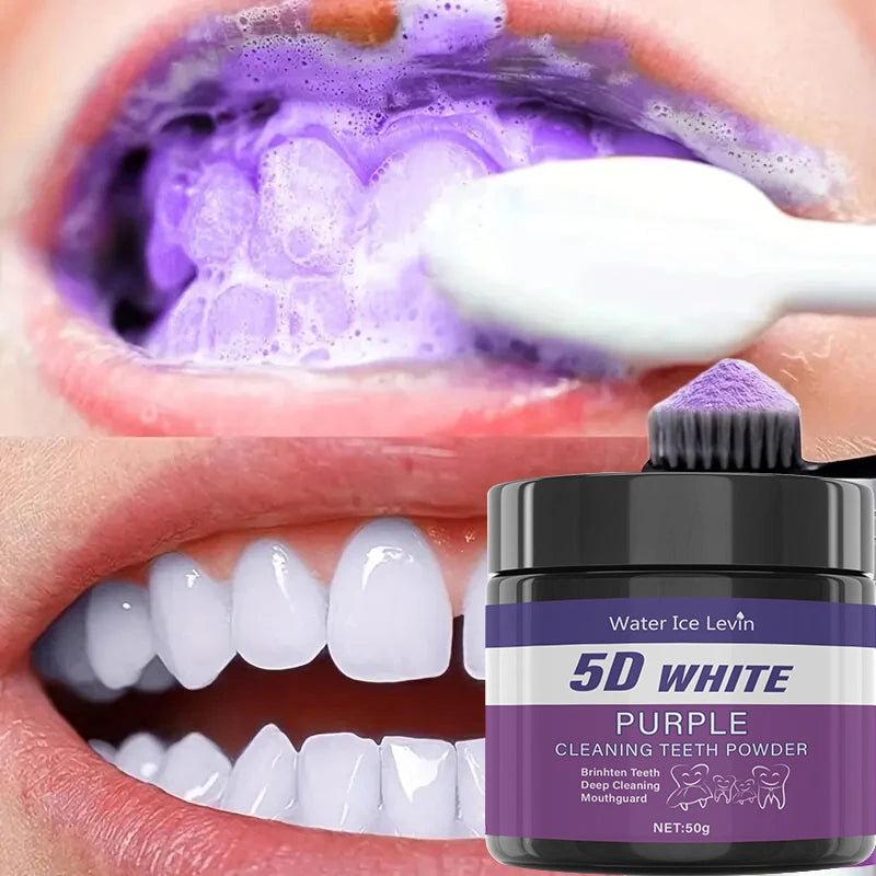 Polvere Sbiancante Denti — Pulizia Profonda e Alito Fresco, Uomo e Donna