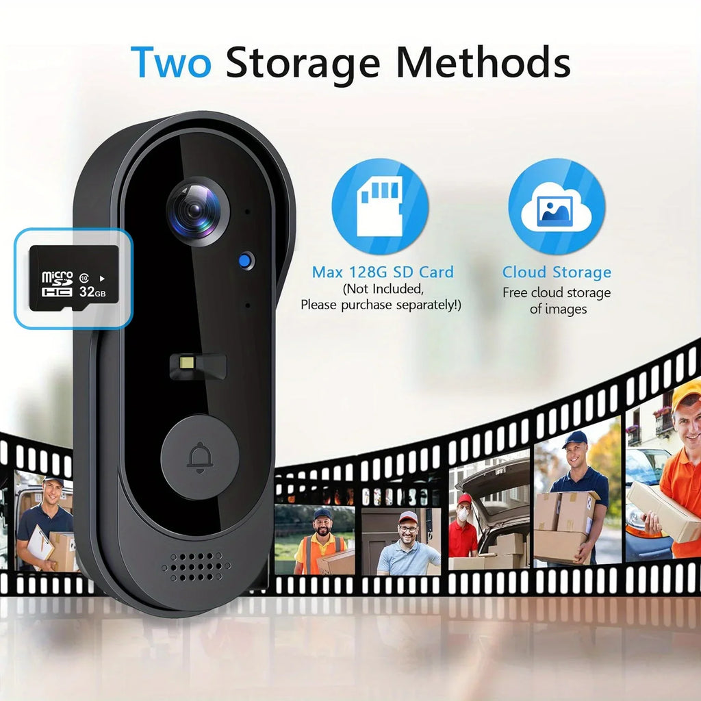 Videocitofono Smart WiFi Tuya – Telecamera HD 1080P, Visione Notturna, Impermeabile