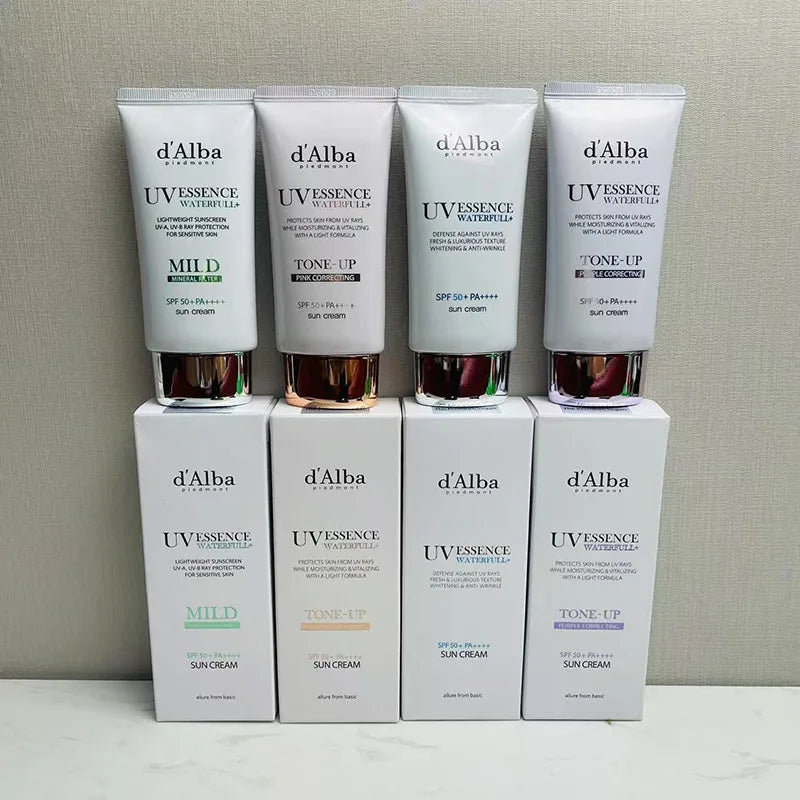d'Alba UV Essence Solare SPF50+ Idratante Leggero Rinfrescante Delicato per Viso - 50ml