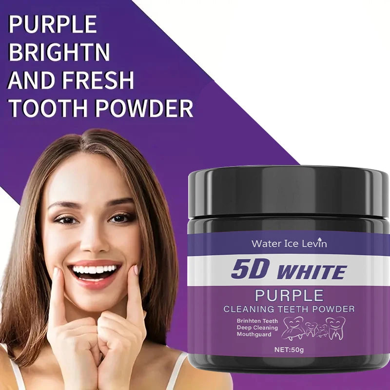 Polvere Sbiancante Denti — Pulizia Profonda e Alito Fresco, Uomo e Donna