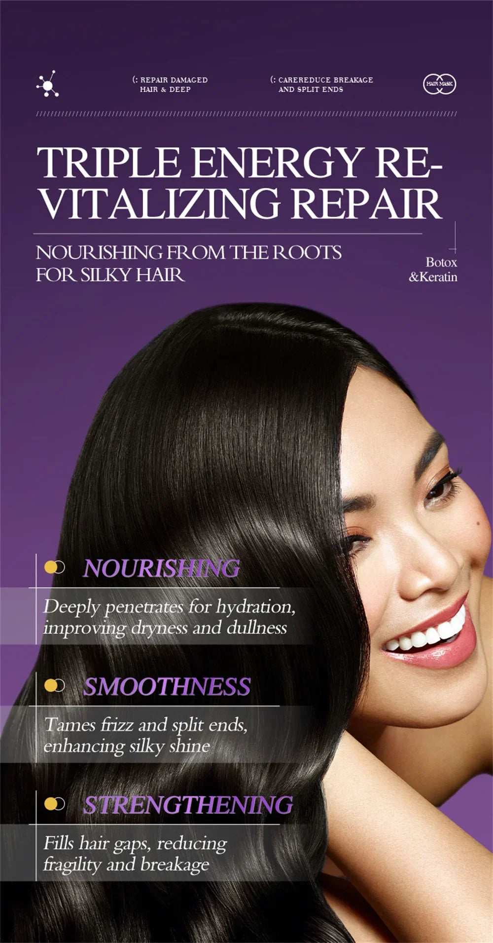 Maschera Capelli alla Cheratina — Riparazione Profonda in 5 Secondi
