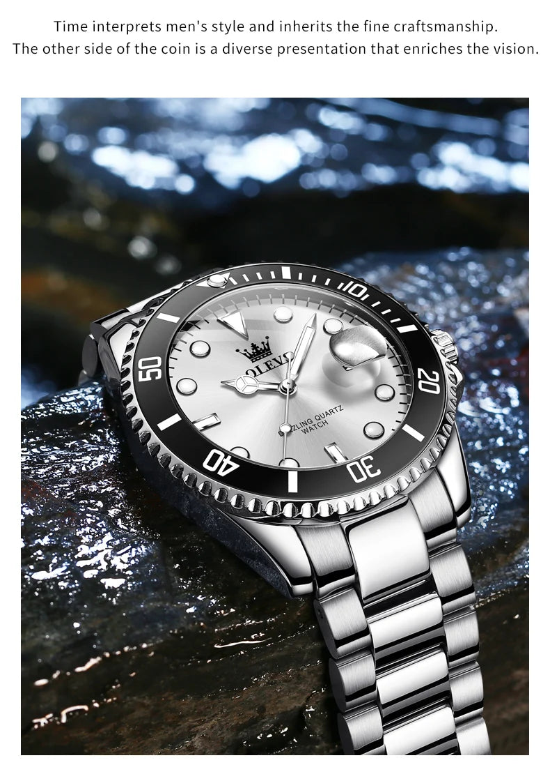 Orologio da Uomo OLEVS – Lusso, Stile e Precisione al Polso