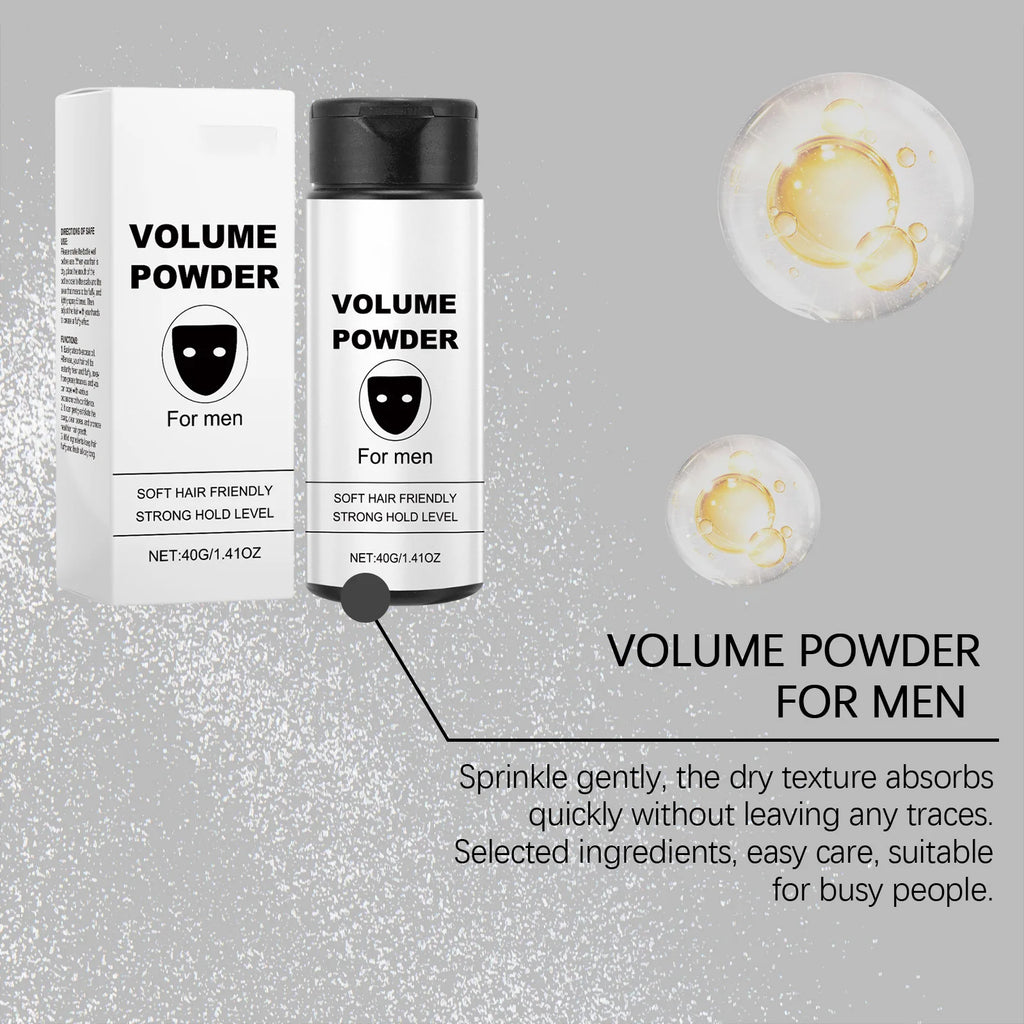 Polvere Volumizzante per Capelli — Effetto Matte, Controllo Sebo e Fissaggio Flessibile