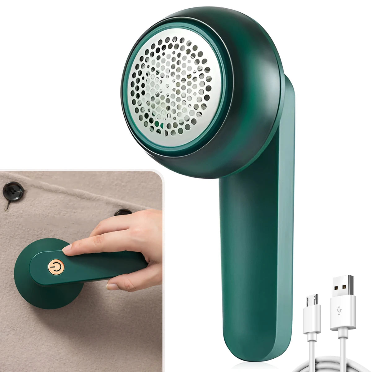 Rimovilucciole Elettrico Ricaricabile – Raschietto per Tessuti con Display Digitale