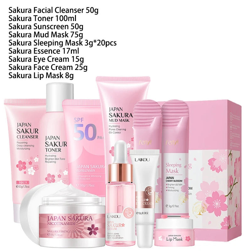 KIT 9 PRODOTTI VISO    "TRATTAMENTO COMPLETO"  ECCELLENTE "SET REGALO"
